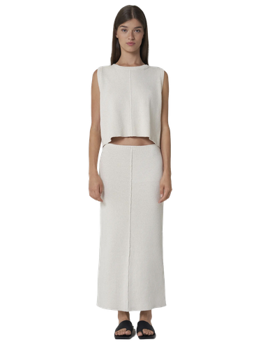 LYNA Tube knitted maxi-skirt - Leap Concept - Modalova