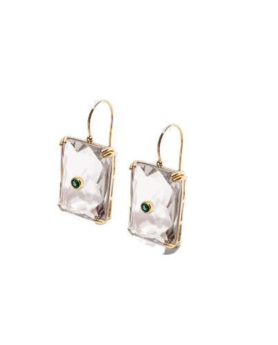 Transparent Crystal Earrings - Phialebel - Modalova