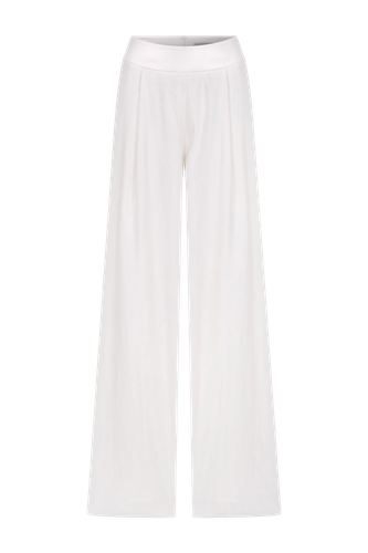 Tina Trousers In With Satin Waistband - Nazli Ceren - Modalova