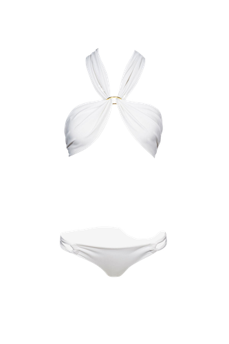 Wrap Bikini in White - Bottom - Sara Cristina - Modalova