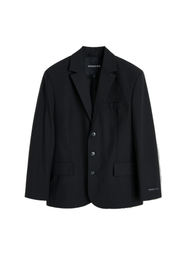 Nika Blazer - Dark Grey Pinstripe - HERSKIND - Modalova