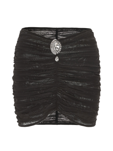 Gabrielle Mesh Skirt (Black) - Nana Jacqueline - Modalova