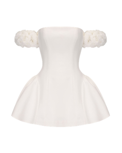 Flora Dress (White) - Nana Jacqueline - Modalova