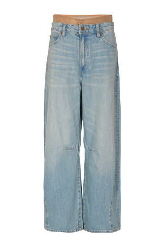 Upcycled Sheer Waist Jeans - Szabo Sihag - Modalova