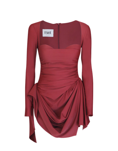 KILAH Red Mini Dress - MAET - Modalova