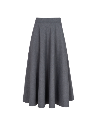 Grey midi skirt - KNITEL - Modalova