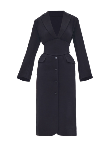 ZIA CORSET BLAZER DRESS - ONYX - Andrea Iyamah - Modalova