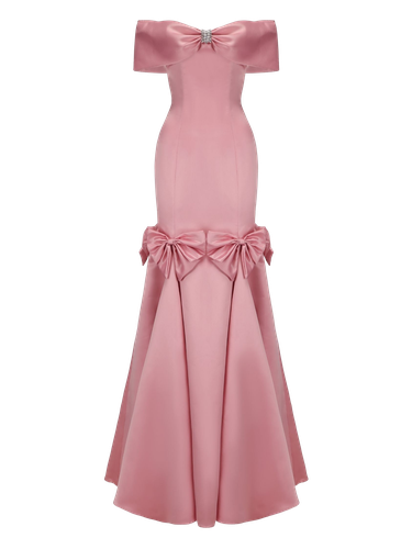 Madeline Bow Dress (Pink) - Nana Jacqueline - Modalova