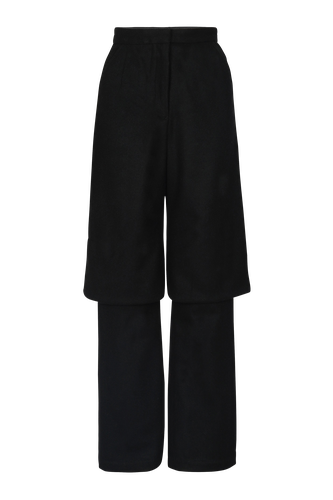 Wool Blend Double Trousers - Szabo Sihag - Modalova