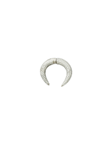 Crescent earring-Rhinestones - Single - Earrings - POEM Objects - Modalova