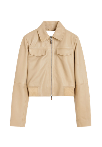 Joelle Leather Jacket - Creme - HERSKIND - Modalova