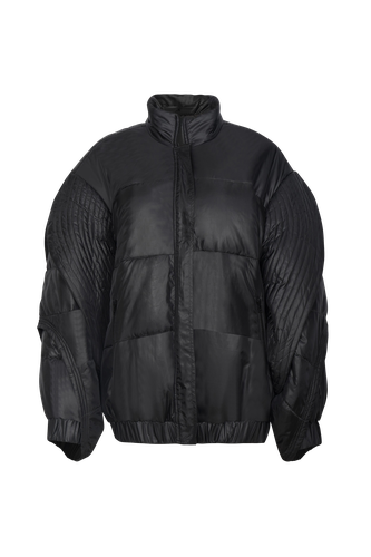 Black Puffer Jacket - Szabo Sihag - Modalova