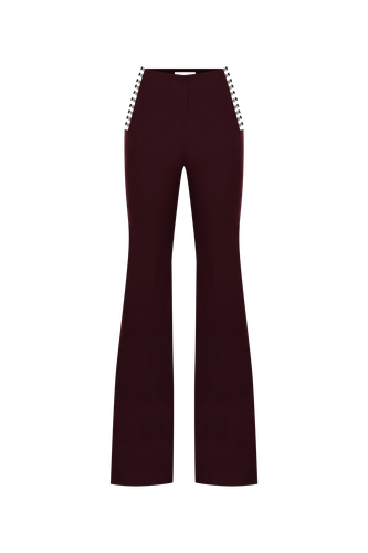 Power Trip Pants In Merlot - Khela - Modalova