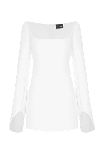 White Mini Dress - A.M.G - Modalova