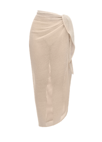 ZURA COTTON SARONG - BONE - Andrea Iyamah - Modalova