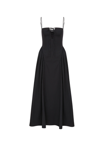 Raquel Lace-Up Maxi Dress - Decolet The Label - Modalova