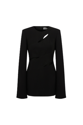 Blaze - Long Sleeved Mini Dress With 4 Slit Openings - ILA - Modalova
