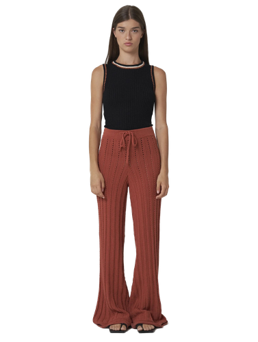 AYA Hand-crochet wide pants brick - Leap Concept - Modalova