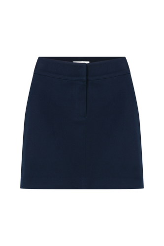 Marde Cotton Mini Skirt in Deep Cobalt - Nazli Ceren - Modalova
