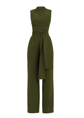 EDAR JUMPSUIT - OLIVE - Andrea Iyamah - Modalova