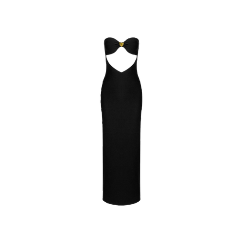 Black bow neckline dress - Daniele Morena - Modalova