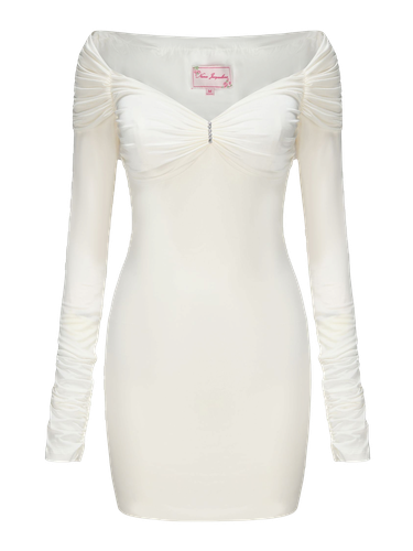 Olivia Dress (White) (Final Sale) - Nana Jacqueline - Modalova