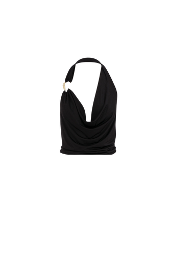 Franca Jersey Blouse In Black - Nazli Ceren - Modalova