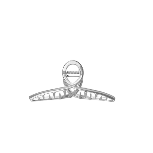 Silver Metal Hair Claw Clip - Anisa Sojka - Modalova