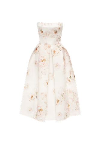 Pink peony corset midi dress, Garden of Eden - Milla - Modalova