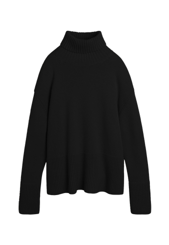 Juna Knit Turtleneck - Black - HERSKIND - Modalova