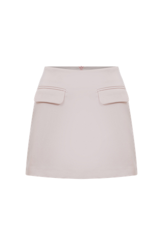 Marde A-Line Mini Skirt In Cloud Pink - Nazli Ceren - Modalova