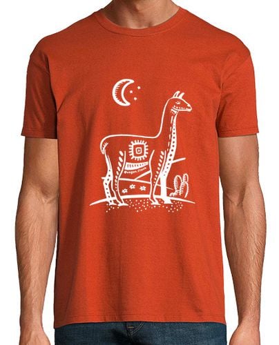 Camiseta Hombre Manga Corta Animales de América - Llama laTostadora - latostadora.com - Modalova