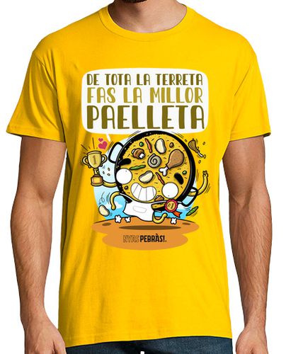 Camiseta Hombre Manga Corta De tota la terreta fas la millor paelleta laTostadora - latostadora.com - Modalova