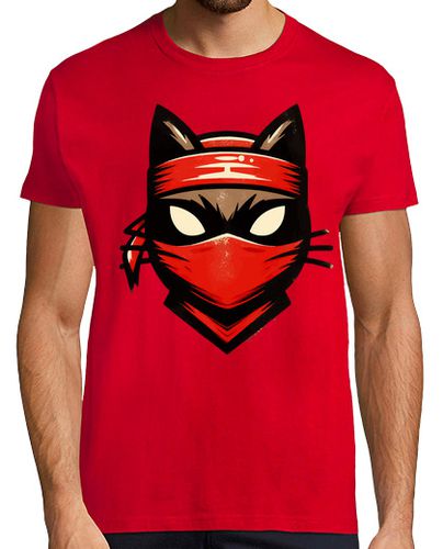 Camiseta gato ninja japonés retro estilo vintage laTostadora - latostadora.com - Modalova