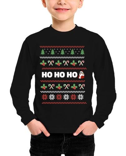 Camiseta Niño Manga Larga ho ho ho navidad laTostadora - latostadora.com - Modalova