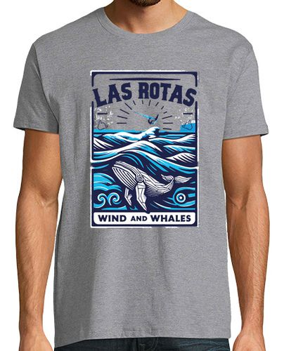 Camiseta Hombre Manga Corta Las Rotas. Wind and Whales By Vadewind laTostadora - latostadora.com - Modalova