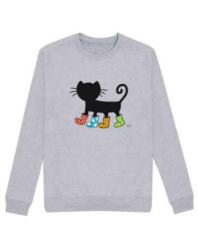 Sudadera Sin Capucha Unisex gato con botas laTostadora - latostadora.com - Modalova