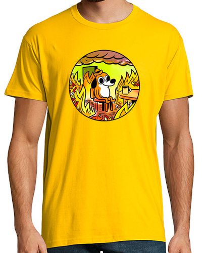 Camiseta This is fine meme logo laTostadora - latostadora.com - Modalova