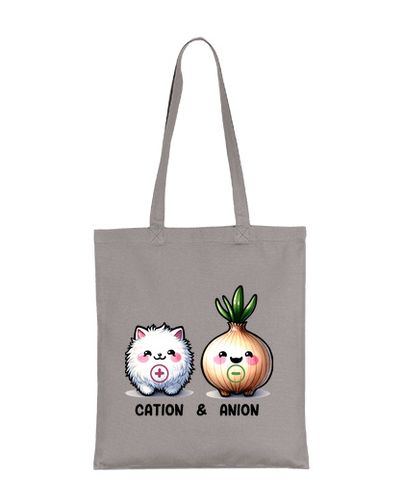 Bolsa De Tela química catión anión humor divertidas graciosas bolso de estudiante lector diario laboratorio químic laTostadora - latostadora.com - Modalova