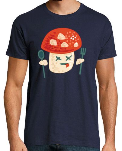 Camiseta Hombre Manga Corta divertido personaje de hongo envenenado laTostadora - latostadora.com - Modalova