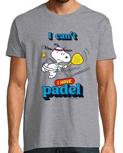 Camiseta Hombre Manga Corta I cant I have padel Snoopy v2 laTostadora - latostadora.com - Modalova