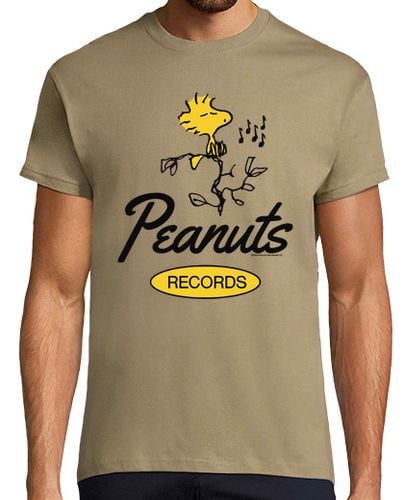 Camiseta Hombre Manga Corta Peanuts Records Woodstock laTostadora - latostadora.com - Modalova