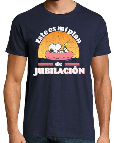 Camiseta Hombre Manga Corta Snoopy plan de jubilación claro laTostadora - latostadora.com - Modalova