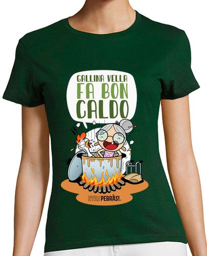 Camiseta mujer Gallina vella fa bon caldo laTostadora - latostadora.com - Modalova