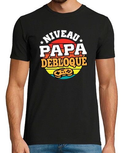 Camiseta Hombre Manga Corta nivel de papá desbloqueado humor laTostadora - latostadora.com - Modalova