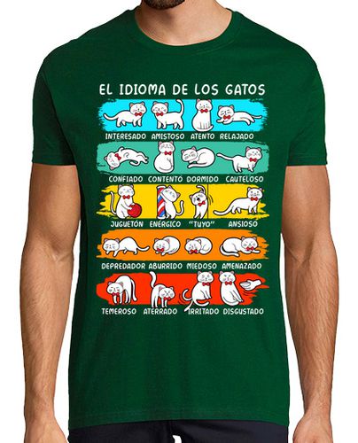 Camiseta El Idioma De Los Gatos Animales Lenguaje Gatitos Graciosa - latostadora.com - Modalova