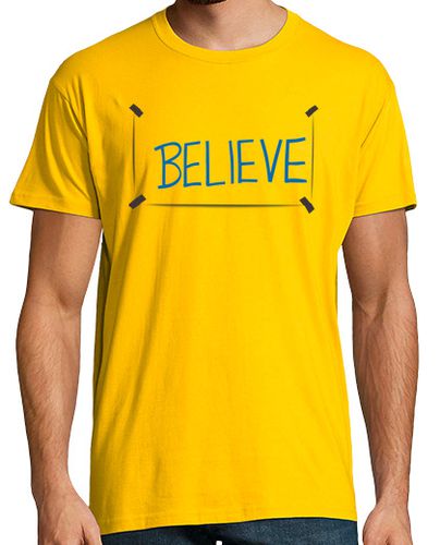 Camiseta Believe hombre amarilla - latostadora.com - Modalova