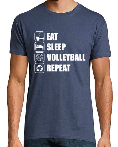 Camiseta Hombre Manga Corta comer dormir voleibol jugador de voleib laTostadora - latostadora.com - Modalova