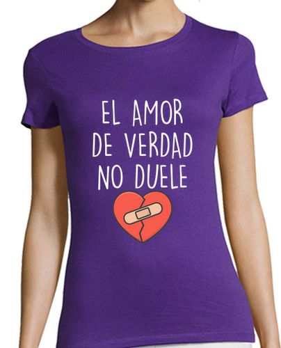 Camiseta Mujer Manga Corta 8M Diseño Feminista - El Amor De Verdad laTostadora - latostadora.com - Modalova