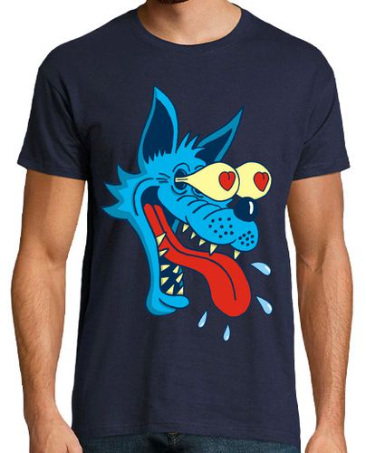 Camiseta lobo azul enamorado - latostadora.com - Modalova